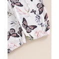 thumbnail image 7 of Nygoyerh Newborn Baby Girls Pants Set Long Sleeve Romper + Butterfly Print Pants + Headband 2PCS Set Fall Infant Clothing for 1M-18M, 7 of 7