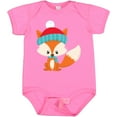 thumbnail image 3 of Inktastic Winter Fox, Cute Fox, Fox with Hat, Fox with Scarf Boys or Girls Baby Bodysuit, 3 of 5