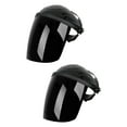 thumbnail image 1 of Protector de máscara facial de soldadura de 2 piezas, máscara facial de soldadura transparente ajustable ligera para protección en el lugar de trabajo Negro, 1 of 8