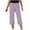 Purple, variant on Jalioing Kids Capris Casual Wide Leg Elastic Waist Loose Crop Pants Boys Girls Summer Capri Pants with Pocket