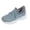Sky Blue, variant on Women's Winter Walking Sneakers Chunky Platform Lace Up Warm Fleece Lined Thermal Knit Hiking Casual Snow Trainers Gray 8.5