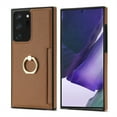 thumbnail image 5 of Allytech for Samsung Galaxy Note 20 Ultra Case Wallet, PU Leather TPU Slim Fit Ring Holder Stand Shockproof Anti-Scratch Cards Holder Wallet Phone Case Cover for Samsung Galaxy Note 20 Ultra - Brown, 5 of 5