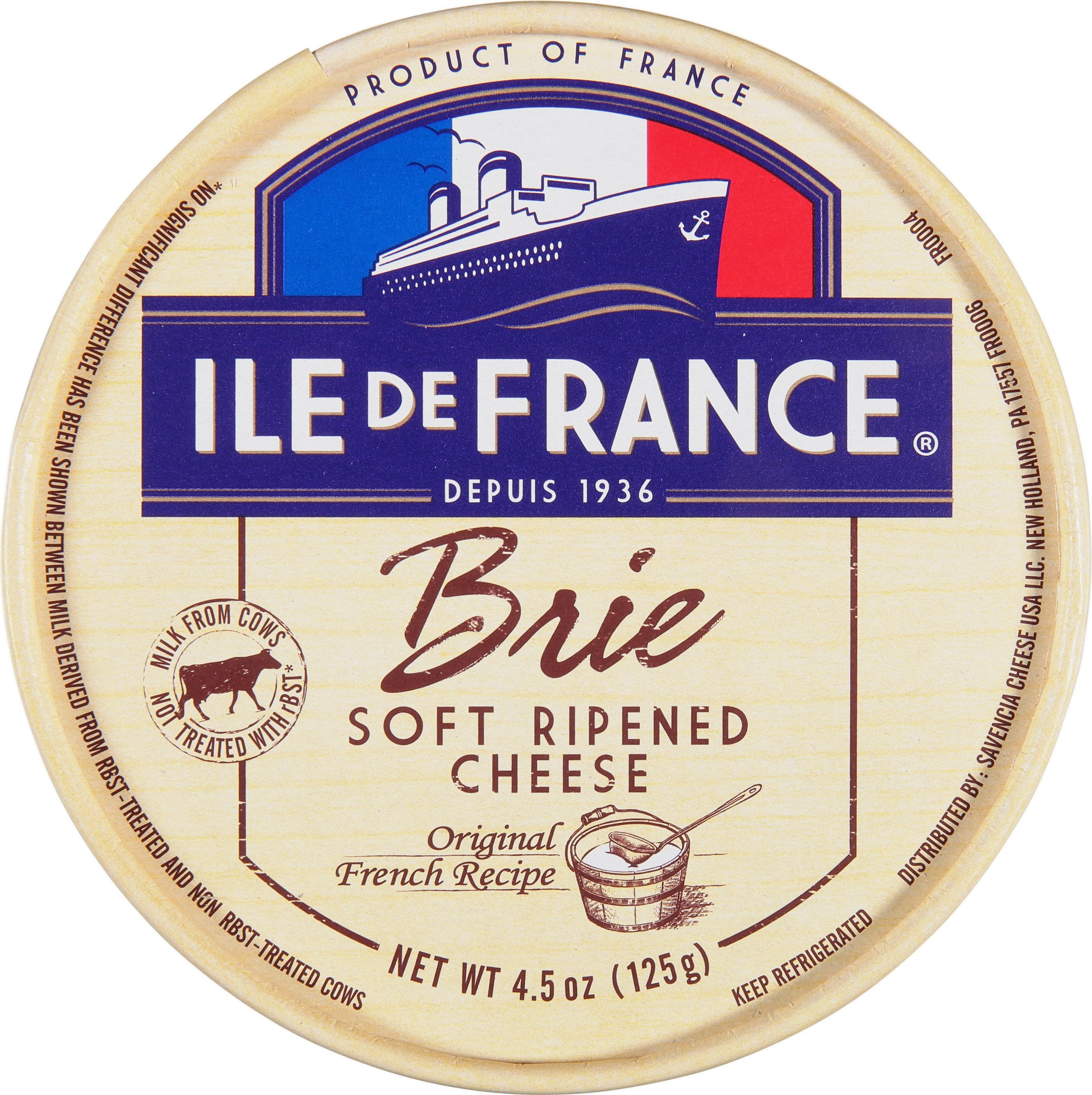 Ile De France French Brie, Refrigerated, Cardboard Container