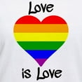 thumbnail image 3 of CafePress - Love Is Love T Shirt - Womens Cotton V-Neck T-shirt, 3 of 4