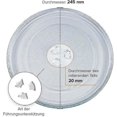 thumbnail image 5 of Universal Microwave Glass Plate with 3 Brackets, 245 mm, 5 of 5