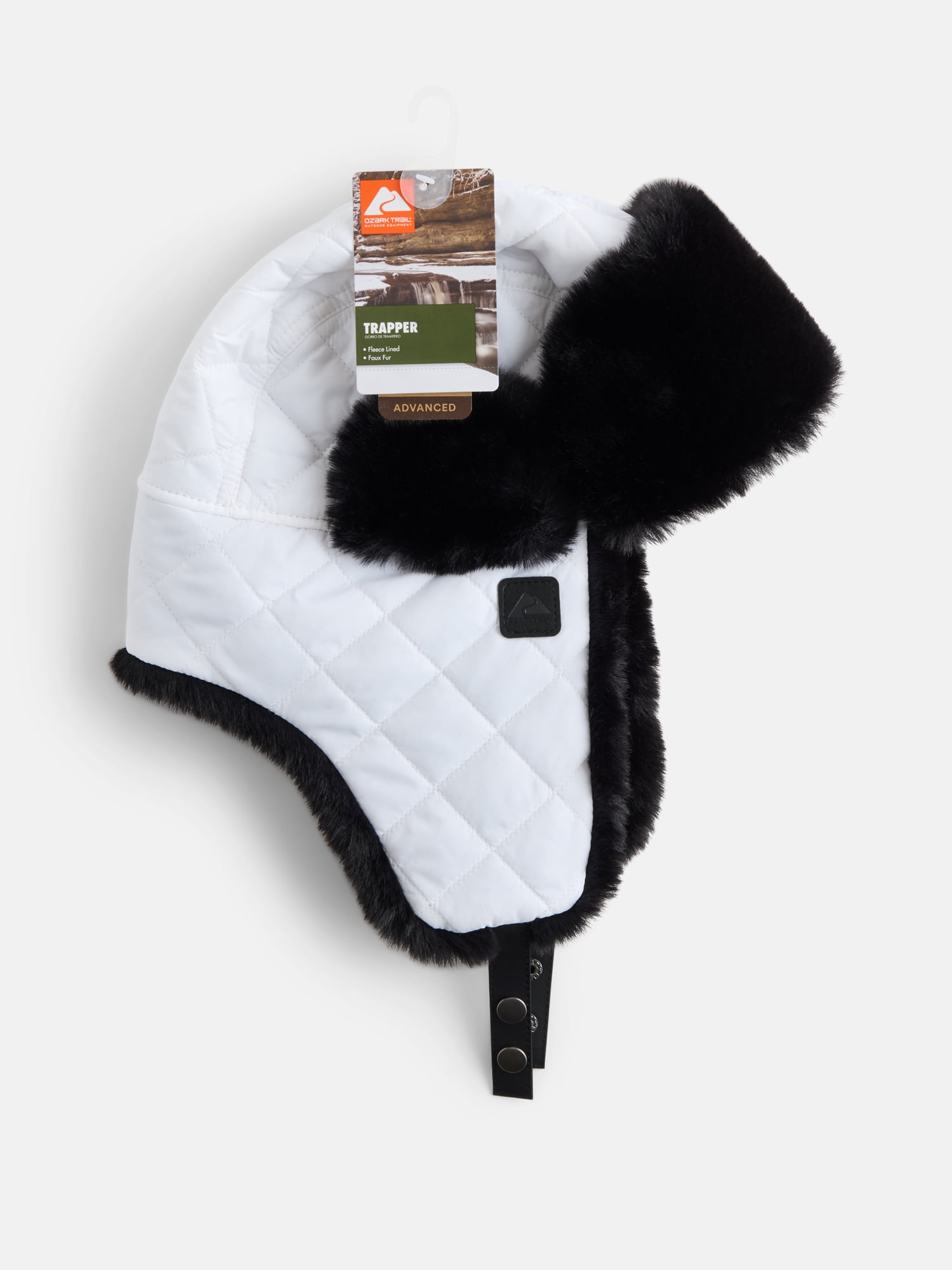 Ozark Trail Women's Quilted Trapper Hat, Vivid White