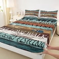 thumbnail image 3 of Feelyou Rustic Fishing Teen Queen Sheet Sets, Go Boating Bed Set, 4-Piece, 3 of 7