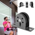 thumbnail image 4 of Solid Single Pulley Block, High-Strength Smooth Sliding Stainless Steel Rust-proof DIY Solid Single Wheel Pulley Block Wear-resistant  for Fitness DIY, 4 of 7