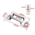 thumbnail image 2 of 50pc Invisible Deux-en-un Connecteur Vis de Fixation Stratifié Armoire, 2 of 4