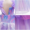 thumbnail image 4 of LOEL Girls Witch Dress Purple Princess Dress Wedding Sequin Tulle Dresses Ball Gown Birthday Party Dress Up, 4 of 8