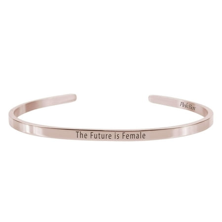 The future is female 3mm solid stainless steel cuff