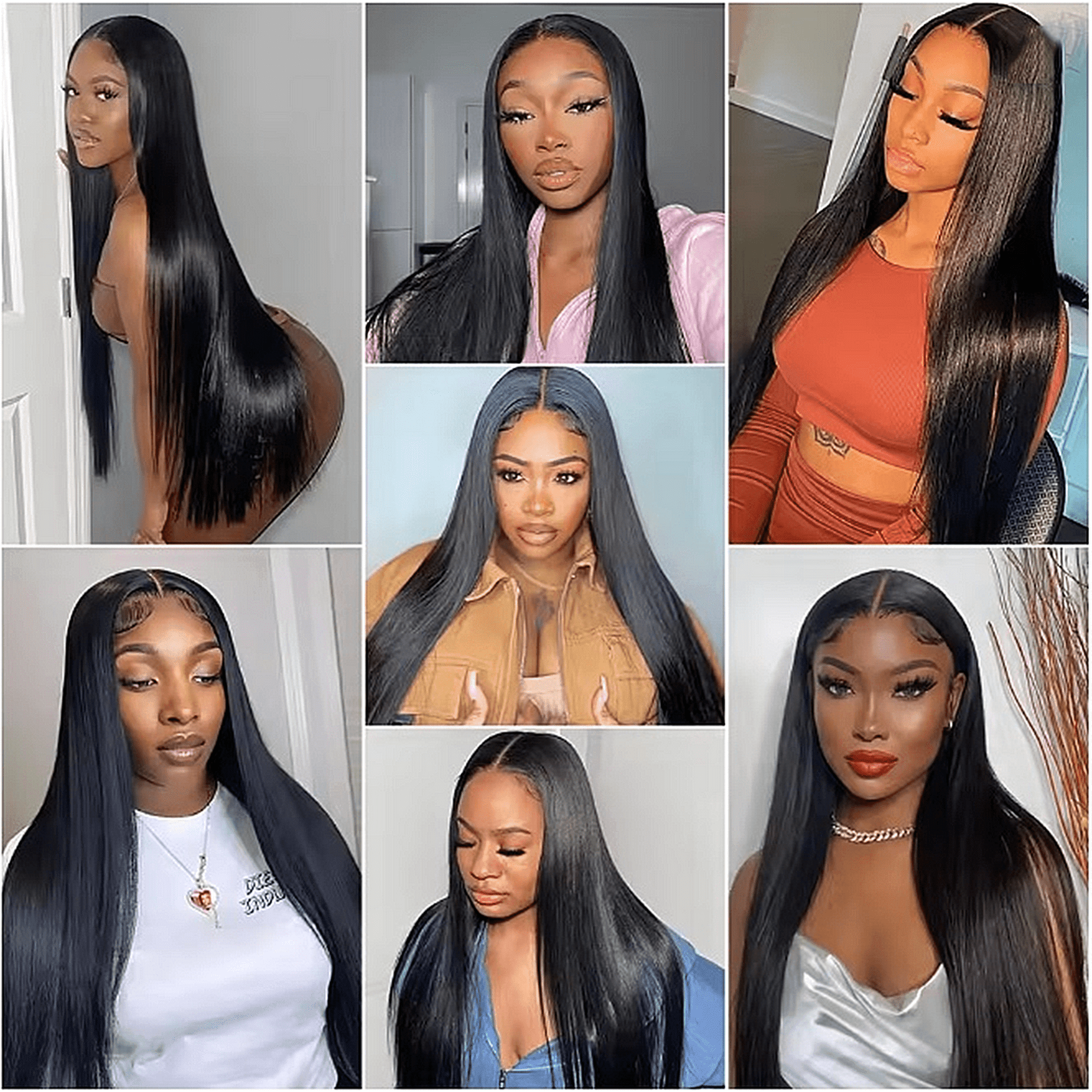Brazilian 14 Inch Raw Virgin Unprocessed 100% Human Hair Extensions Bone Straight Double Weft for Women