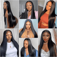 thumbnail image 5 of 3 Bundles Brazilian 28 Inch Raw Virgin Unprocessed 100% Human Hair Extensions Bone Straight Double Weft for Women, 5 of 5