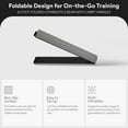 thumbnail image 3 of BalanceFrom 8-Foot Folding Foam Balance Beam, PU-Covered High-Density, Gray, 3 of 10
