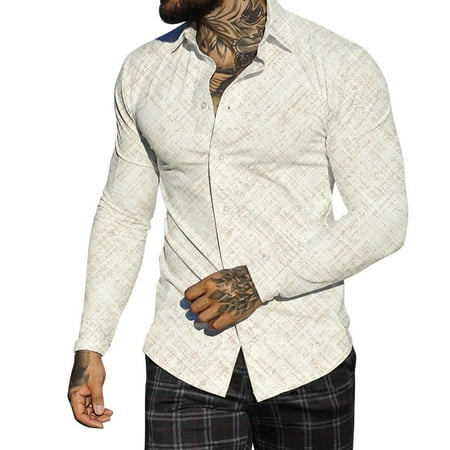 

Pianpianzi Workout Shirts Pack Men Mens T Shirts Wine Scrub Undershirts Men Men Autumn Winter Single Breasted Casual Lapel Full Print Beach Long Sleeve Vacation Outdoor Holiday Shirt