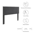 thumbnail image 6 of Modway Mercy Chevron Tufted Performance Velvet Twin Headboard, Charcoal, 6 of 6