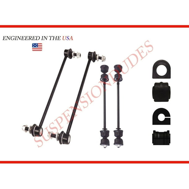 8PC FRONT/REAR Stabilizer Links + SWAY BAR BUSHINGS GMC Acadia Traverse