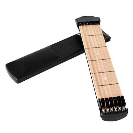 Portable Pocket Acoustic Guitar Practice Tool Chord Trainer 6 String 6 Fret Model for