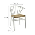 thumbnail image 4 of Modway Flourish Spindle Wood Dining Side Chair Set of 2 in White, 4 of 4
