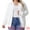 White, variant on DARING DIVA Women's Plus Long Sleeve Crew Neck Knit Cardigans 1X Black