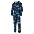thumbnail image 2 of Women's Concepts Sport Navy Dallas Cowboys Roadway Allover Print Microfleece Full-Zip Union Suit, 2 of 3