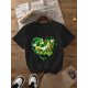 thumbnail image 2 of Women's Plus Size St. Patrick's Day Shamrock Heart Graphic T-Shirt, Casual Crew Neck Short Sleeve ToCamisetas de verano para mujer, manga corta, cuello redondo, casual, lindo, con gráficos, camisetas, 2 of 8