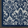thumbnail image 5 of Nourison Damask Damask Ivory/Navy 8' x 10' Area Rug, (8x10), 5 of 9