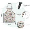 thumbnail image 7 of Pioneer Flower Floral Print Pattern Kids Aprons for Girls and Boys,Adjustable Neck Strap Toddler Aprons for Kids Cooking Baking, 7 of 7