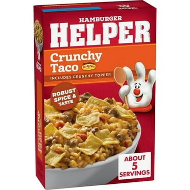 Hamburger Helper Crunchy Taco Rice, 7.6 oz Box- Pack of 3