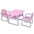 thumbnail image 2 of Topcobe Ensemble de Bureau pour Enfants avec 2 Chaises et 1 Table, Rose, 2 of 7