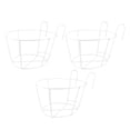 thumbnail image 5 of 3pcs Balcony Plant Pot Holder Hanging Planter Pot Parapet Iron Fence Flower Pot, 5 of 5