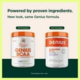 thumbnail image 4 of Genius BCAA Energy Powder, Grape Limeade - Nootropic Amino Acids & Muscle Recovery - Natural Vegan BCAAs Workout Supplement for Women & Men (Pre, Intra & Post Workout) - 21 Servings, 4 of 9