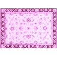 thumbnail image 1 of Ahgly Company Machine Washable Indoor Rectangle Oriental Purple Traditional Area Rugs, 2' x 4', 1 of 4