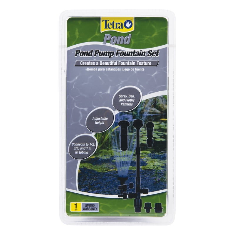 Tetra Pond Fountain Set, Large, Pond Pump With 3 Fountain Patterns