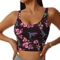 thumbnail image 1 of Balery Humming Bird And Tropical Sujetadores deportivos con espalda cruzada para mujer, acolchados, sin costuras, de alto impacto, ideales para yoga, gimnasio, entrenamiento y fitness.-, 1 of 8