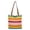 B, variant on Summer Straw Tote Bag, Striped Color Block Woven Shoulder Bag, Large Capacity Casual Straw Handbag for Women Beach Travel, Daily Shopping and Summer Outdoor Matching