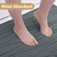 thumbnail image 4 of Alfombra de baño Buganda, espuma viscoelástica, 44 x 24 cm, extra suave, color gris oscuro, 4 of 8
