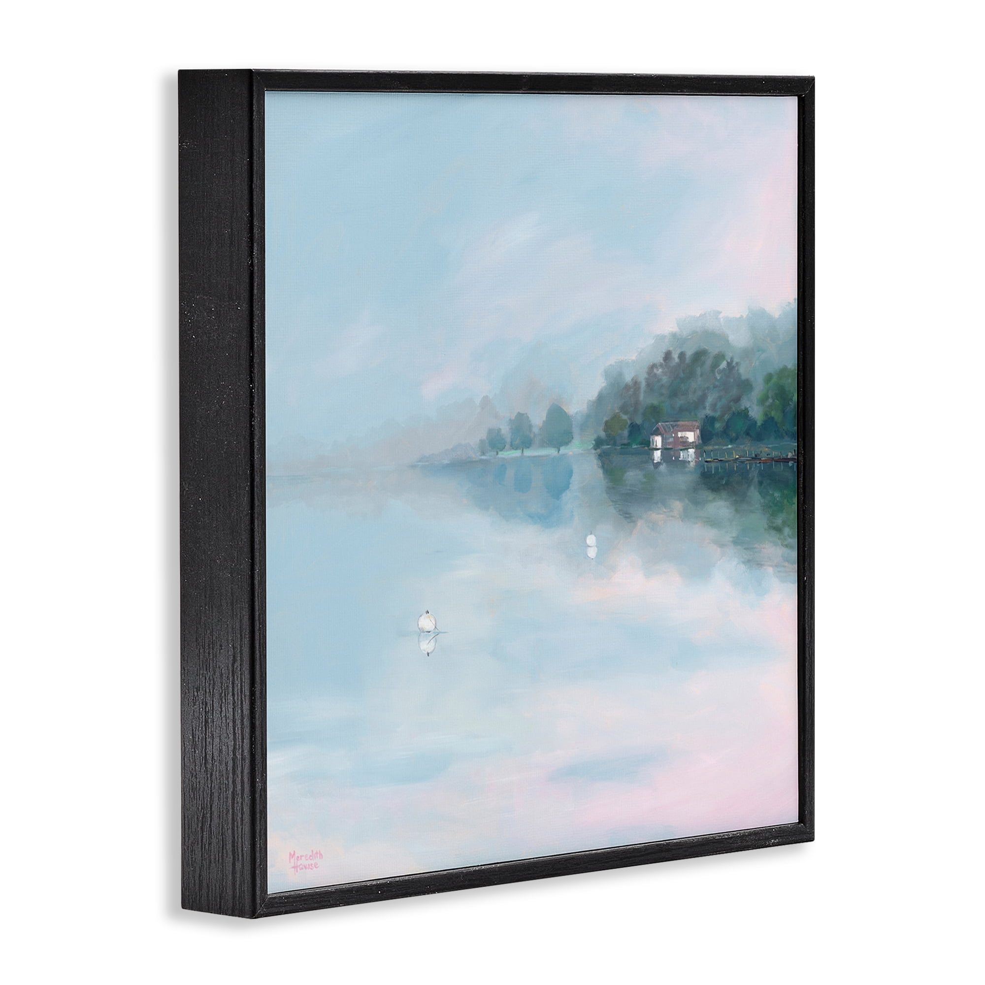 Stupell Industries Morning at Lake Windermere Black Framed Giclee Art, design by Meredith Howse
