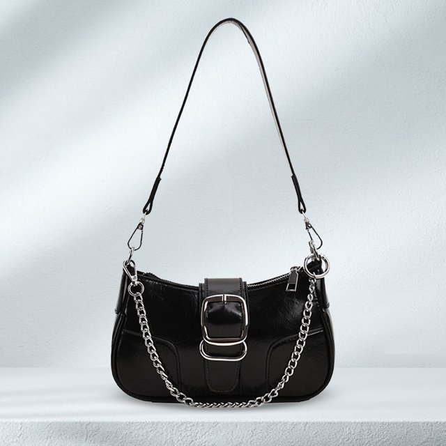 Bolso Hobo a la moda para mujer bolso de mano elegante con cierre de cremallera bolso de moda para mujer y niña