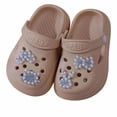 thumbnail image 2 of MDUKONU Toddler Boys Girls Garden Clogs Cartoon Slides Shoes On Slipper Water Sandals For Little Kids Khaki, 2 of 6