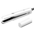thumbnail image 3 of Plancha y rizador de pelo portátil con 4 temperaturas ajustables y placas de cerámica para mujer. Blanco, 3 of 9
