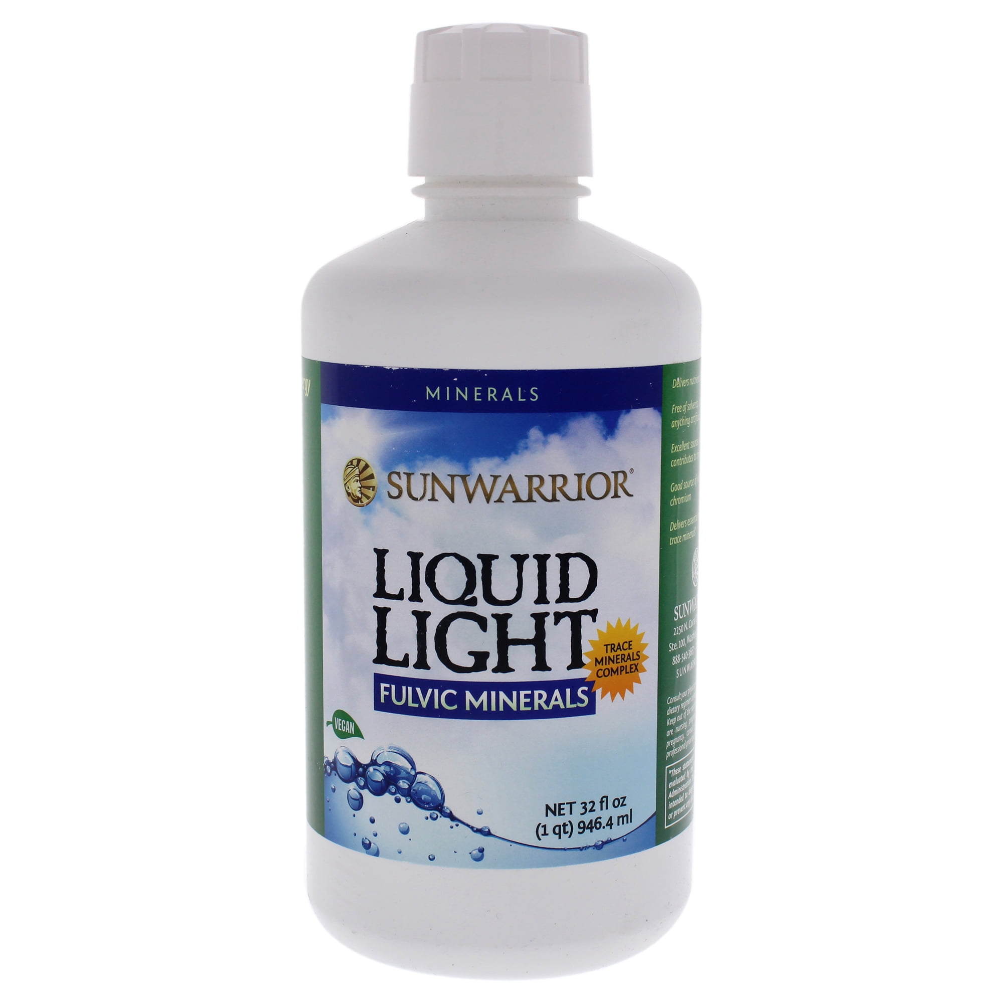 Light Fulvic Minerals Liquid by Sunwarrior for Unisex 32 oz Dietary