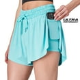 thumbnail image 3 of Ultra Performance Womens Running 2 in 1 Butterfly Shorts Athletic Womens Gym Workout Short's Summer Flowy Spandex Short for Women, 3 of 7