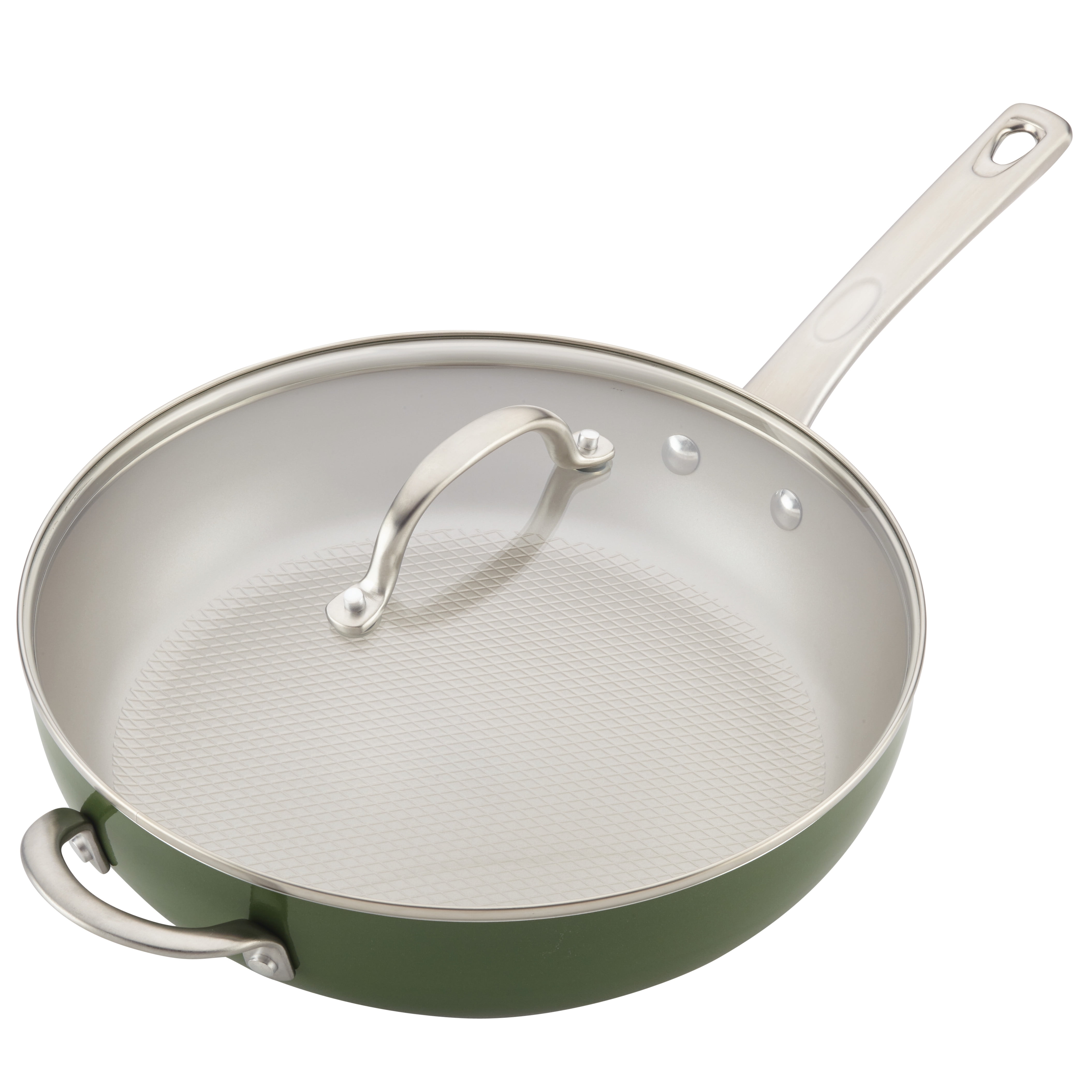 Ayesha Curry Enameled Cast Iron Induction Skillet with Helper Handle and  Pour Spouts, 12-Inch - Bed Bath & Beyond - 38077547