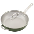thumbnail image 4 of Ayesha Curry Home 12" Collection Porcelain Enamel Nonstick Covered Deep Skillet With Helper Handle, 4 of 4