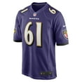 thumbnail image 2 of Men's Nike Nick Samac  Purple Baltimore Ravens Team Game Jersey, 2 of 3