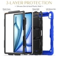 thumbnail image 4 of FJLBDE Case for iPad Air 13 inch (2026 M4/2025 M3/2024 M2), Rugged Shockproof Tablet Cases Cover with Kickstand Shoulder Strap, Blue, 4 of 7