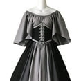 thumbnail image 3 of DYMADE Womens Medieval Renaissance Dress Retro Gothic Royal Court Swing Dress, 3 of 4