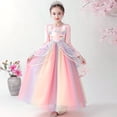 thumbnail image 4 of Vestido de malla para niña, vestido de verano para niña, unicornio, vestido de malla con velo abullonado de arcoíris para niña de las flores, vestido de princesa, 4 of 6