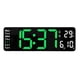 thumbnail image 1 of Methold Reloj de pared digital grande con control remoto Electrónica verde negro, 1 of 6